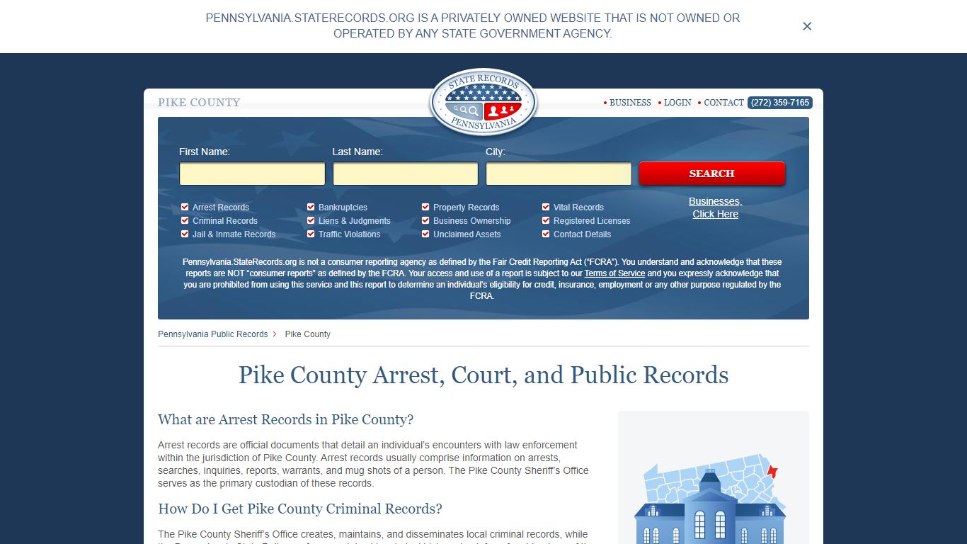 Pike County Arrest, Court, and Public Records